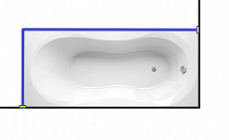 Карниз для ванны Alpen  Mars  150x70