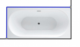 Карниз для ванны Aquanet  IDEAL  180x90