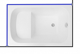 Карниз для ванны Aquanet  SEED  110x70